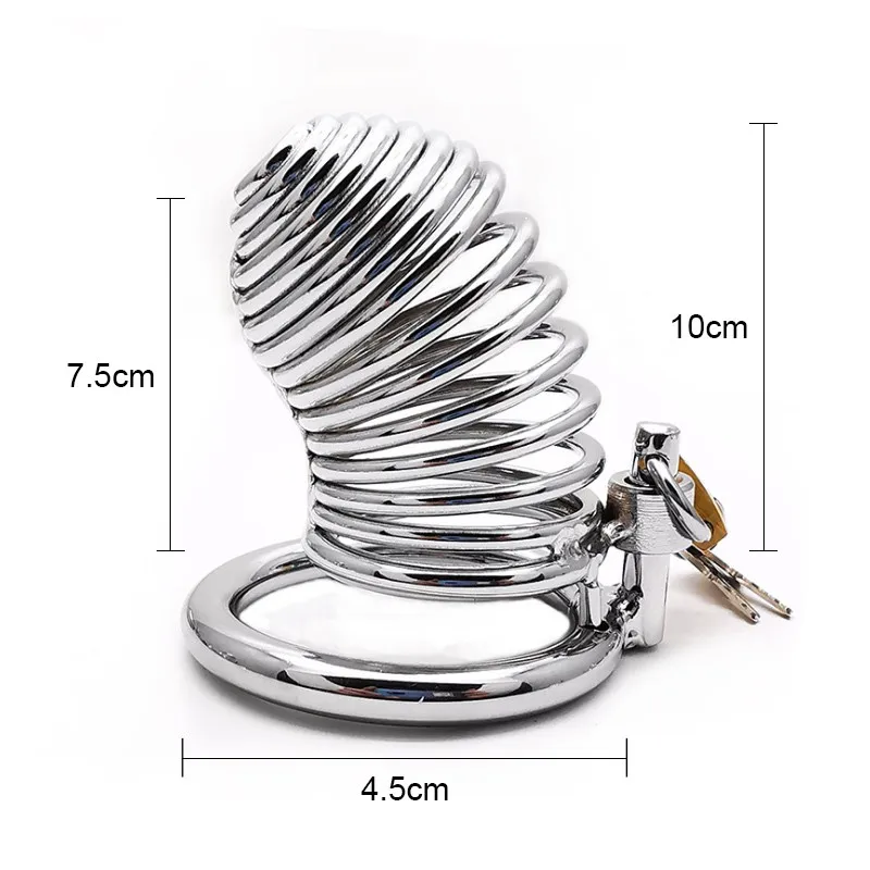 Мужской Пояс верности клетка целомудрия из марганцевой стали 40/45/50 мм кольцо для