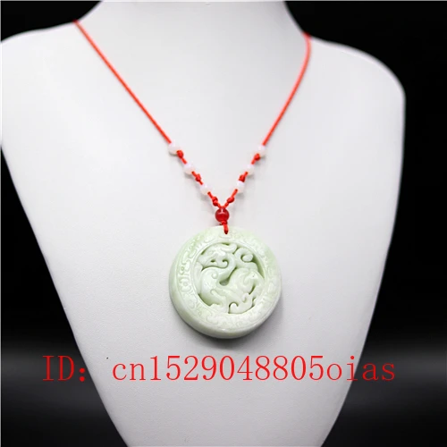 Натуральный белый китайский Нефритовый дракон кулон ожерелье Шарм ювелирные