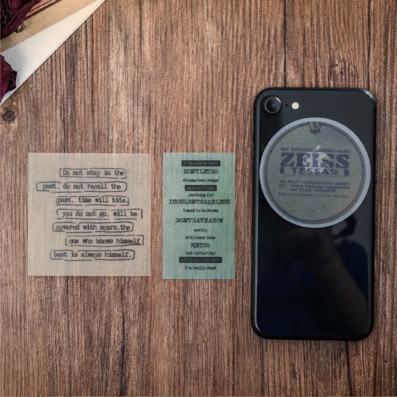 40X Ретро путешественник буквенная серия пуля журнал декоративные полупрозрачные