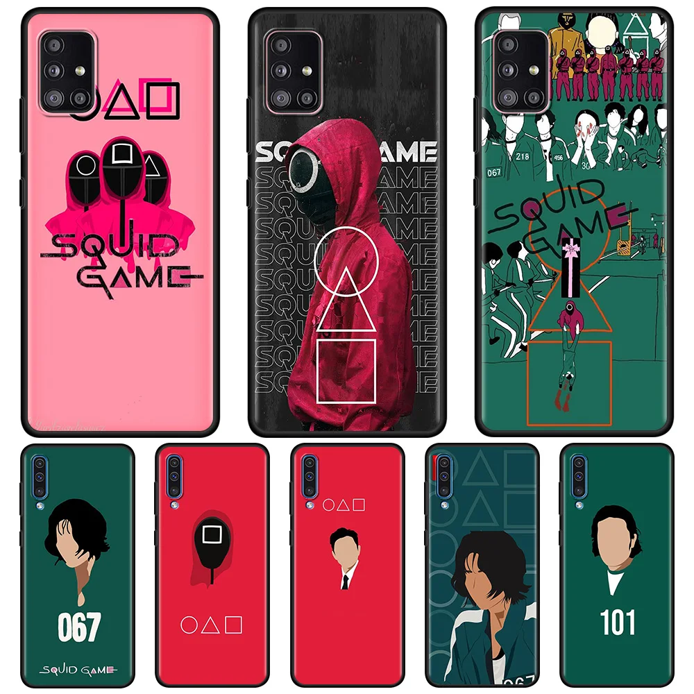 

Squid Game Serial Case For Samsung Galaxy A51 A12 A52 A21s A71 A32 A31 A02s A72 A11 A41 A22 A51 A42 Soft Phone Cover Bag