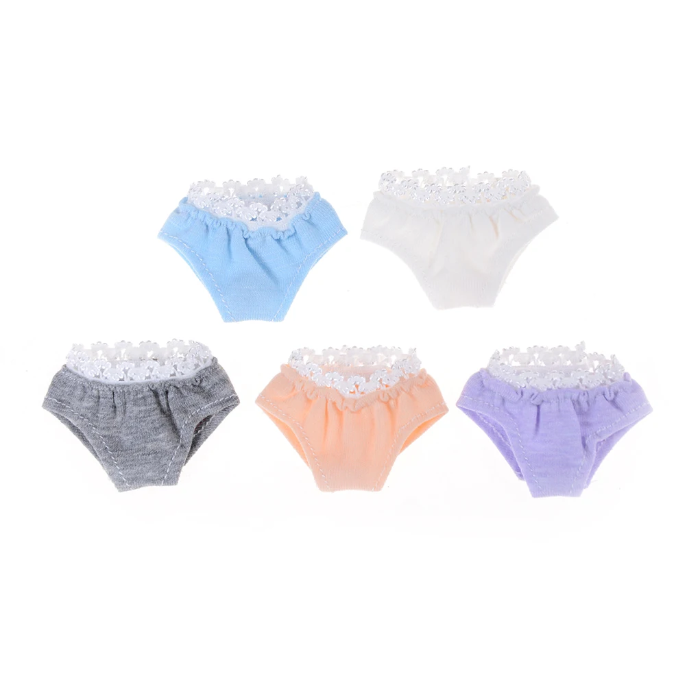 

1Pc Colorful Underwear Briefs Dolls Knickers For Blythe 1/6 30cm Dolls Underpant For Girl Doll House Accessories 5 Colors