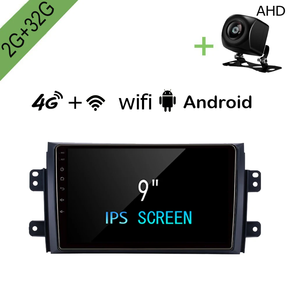 R way Android автомобильный DVD для Suzuki SX4 Fiat Sedici 2006 2014 2G + 32G Радио Мультимедиа Видео плеер