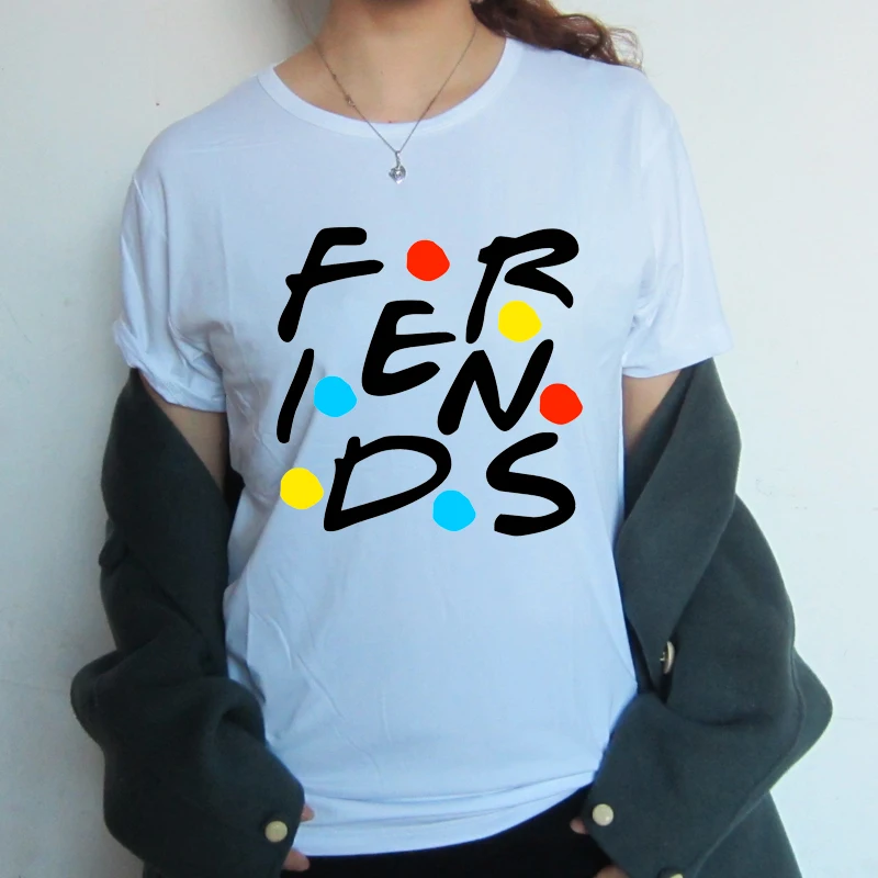 

Friendship T Shirt Fashion Women T Shirt Girls Casual Short Sleeve Tops Female Harajuku T-shirt Best Friends Tee Vogue T-shirt