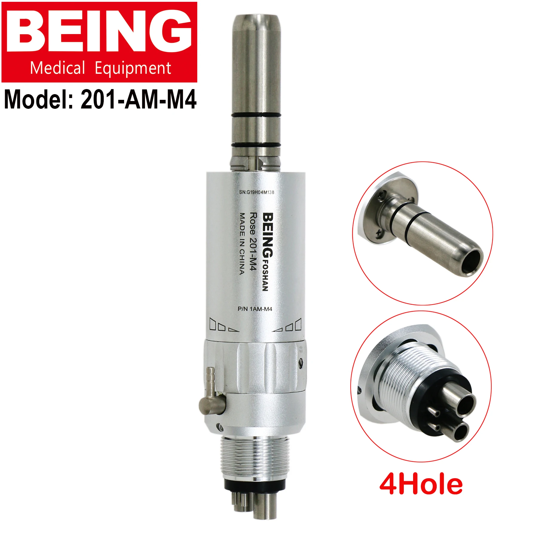 Стоматологический низкоскоростной внутренний наконечник для воды светодиодный