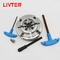 livter 4 inch 96mm 4 jaw chuck for woodworking turning machine wood lathe chuck