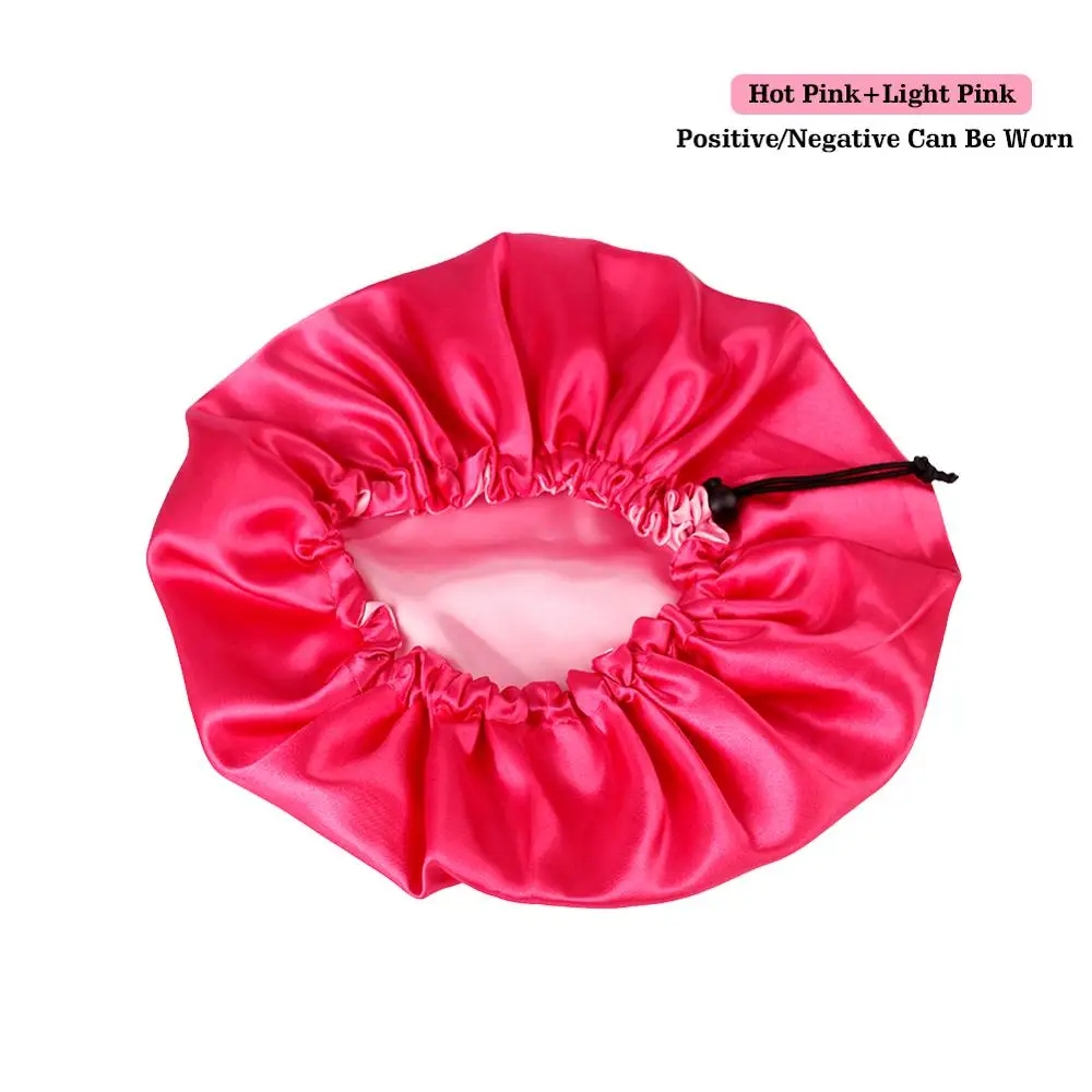 Customize Adjustable Reversible Bonnet Virgin Hair Silk Satin Double Layer Extensions/Hair Wigs Sleep | Дом и сад