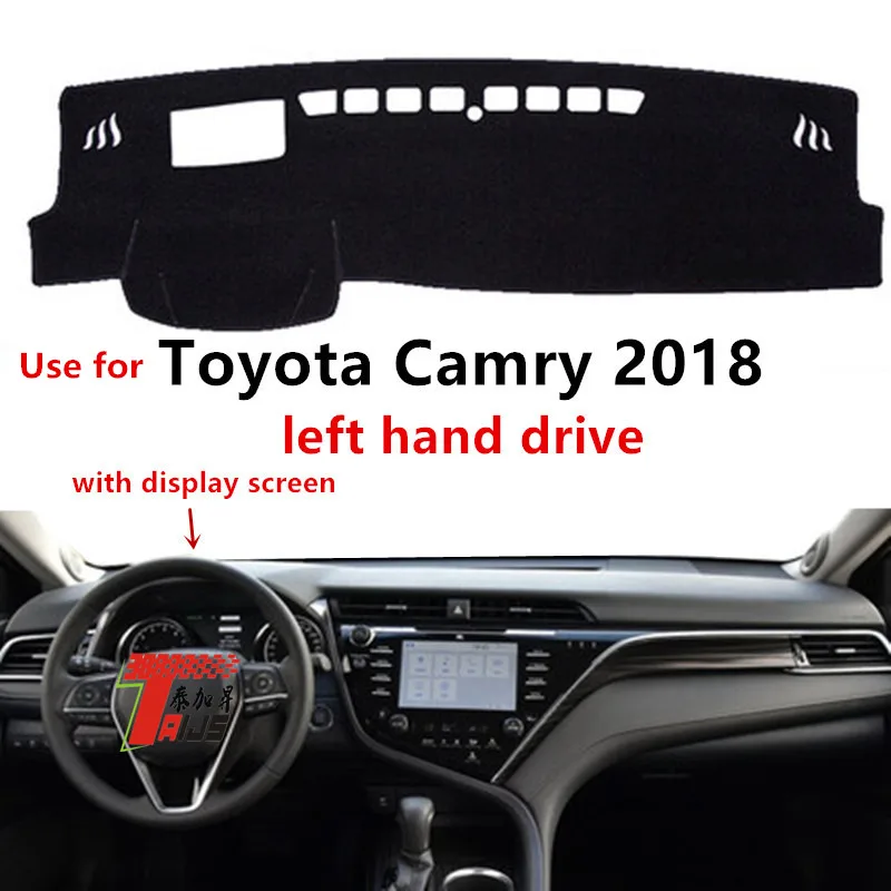 Taijs левый руль автомобиля приборной панели Крышка для Toyota Camry 2018 с дисплеем