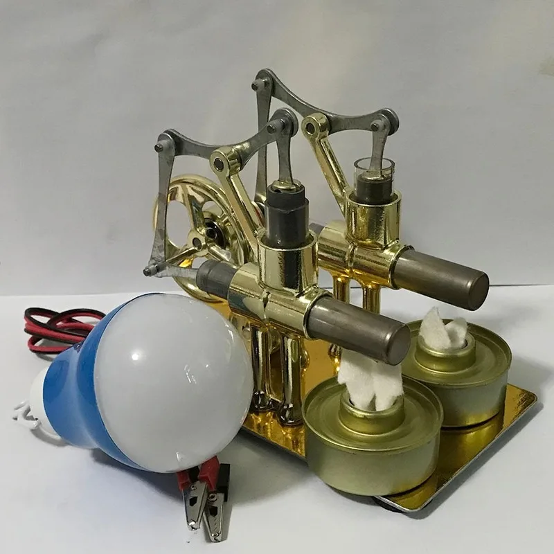 Balance Stirling Engine Miniature Model Steam Power Technical School Science Small Production Ming Experimental Toy |
