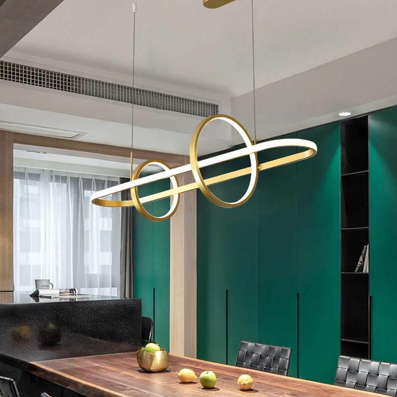 

Led Pendant Light For Home Modern Ceiling Pendant Lamp Dining room Kitchen Living room office Hanging Lamp Black/White Golden