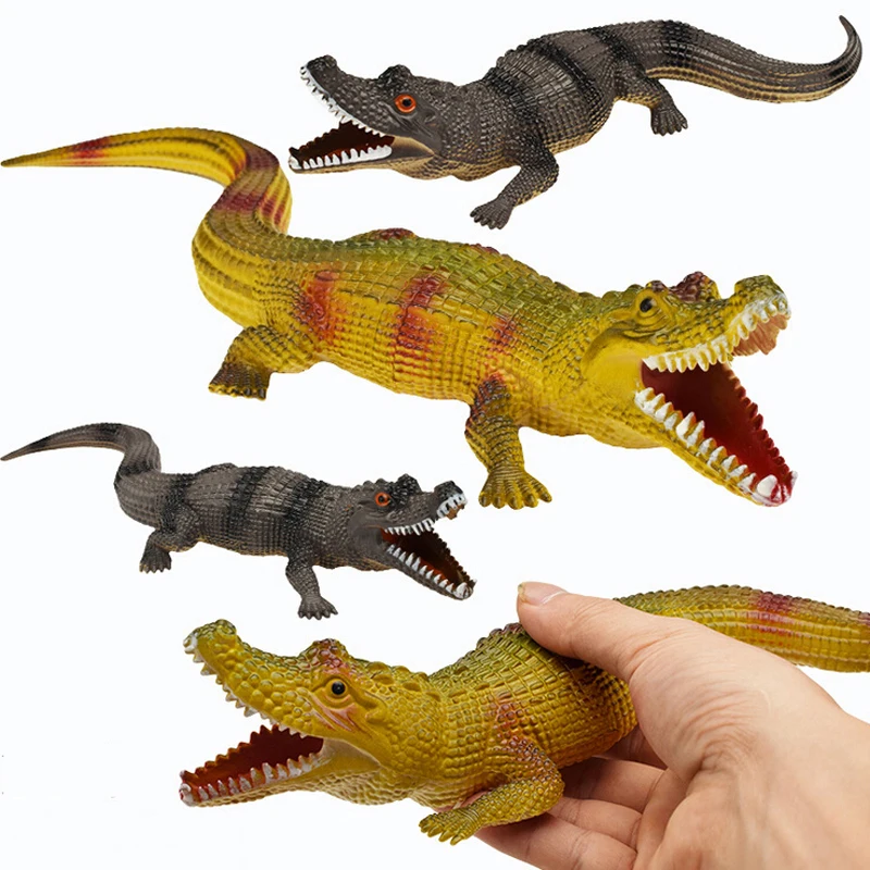 

Crocodile Simulation Model Toy Animal Cognition Make Sound Children Boys Tricky Vent Funny Toys Anime Figurines Christmas