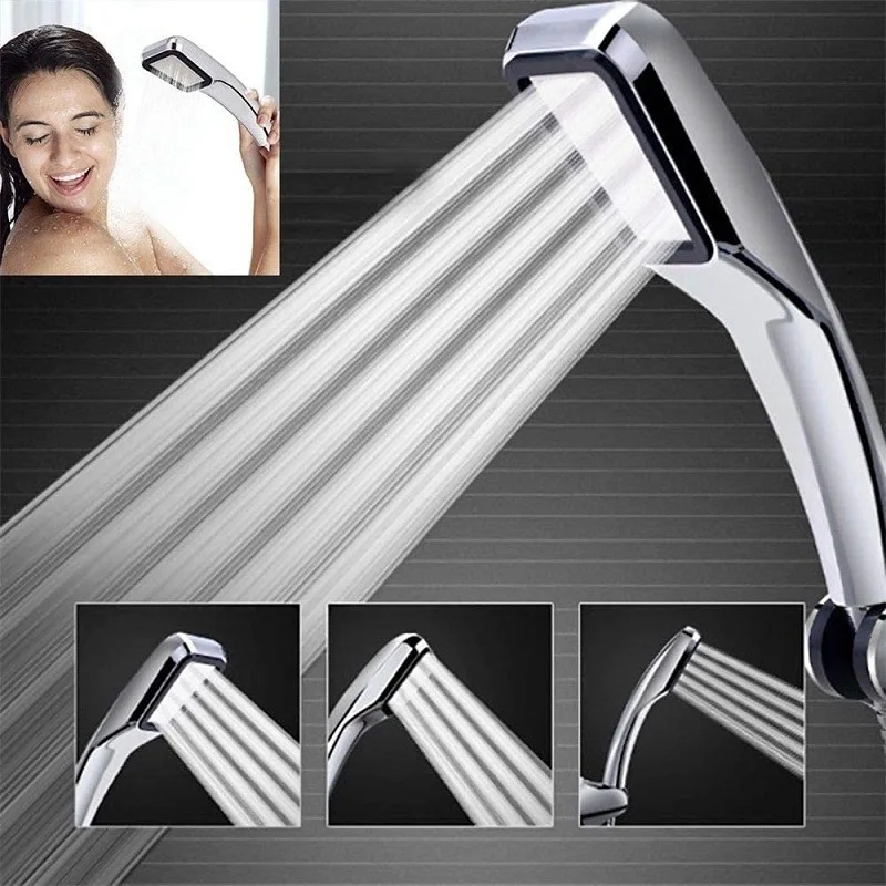 

Sale 300 Holes High Pressure Shower Head Water Saving Flow With Chrome ABS Rain spray Nozzle bathroom accessories shower shower