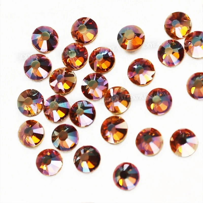 Приятно! Янтарный SS3-SS30 1440 шт./пакет Стразы для дизайн ногтей не горячей фиксации