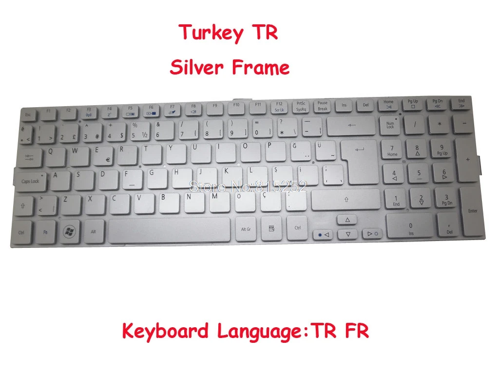 Клавиатура для Acer Aspire 5943 002 L09N66LHB01 флюоресцентная PK130C31019 KB.I170A.204 Турция