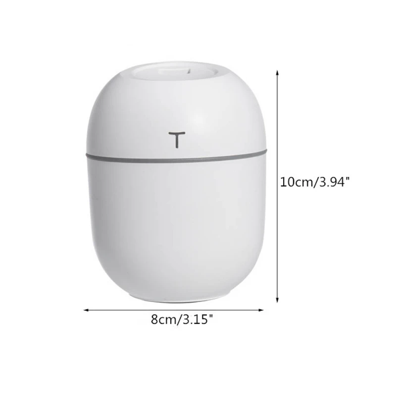

Portable Mini Air Humidifier 220ML Aroma Essential Oil Diffuser USB Charge Humidifier with LED Night Light for Home Car Travel