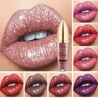 shimmer lip gloss 15 colors matte diamond waterproof long lasting glitter liquid lipstick shiny red pink lip beauty makeup
