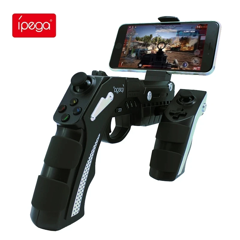IPEGA 9057 PG-9057 Gun Style Wireless Bluetooth Game Controller Joysticker Gamepad Handset for Cellphone Tablet TV Box | Электроника