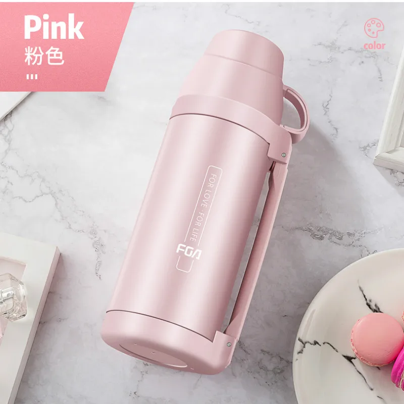 

304 Stainless Steel Vacuum Flask Straight Protable Large Capacity Thermos Bottle Thermol Thermocup Womens Water Bottle HH50BW