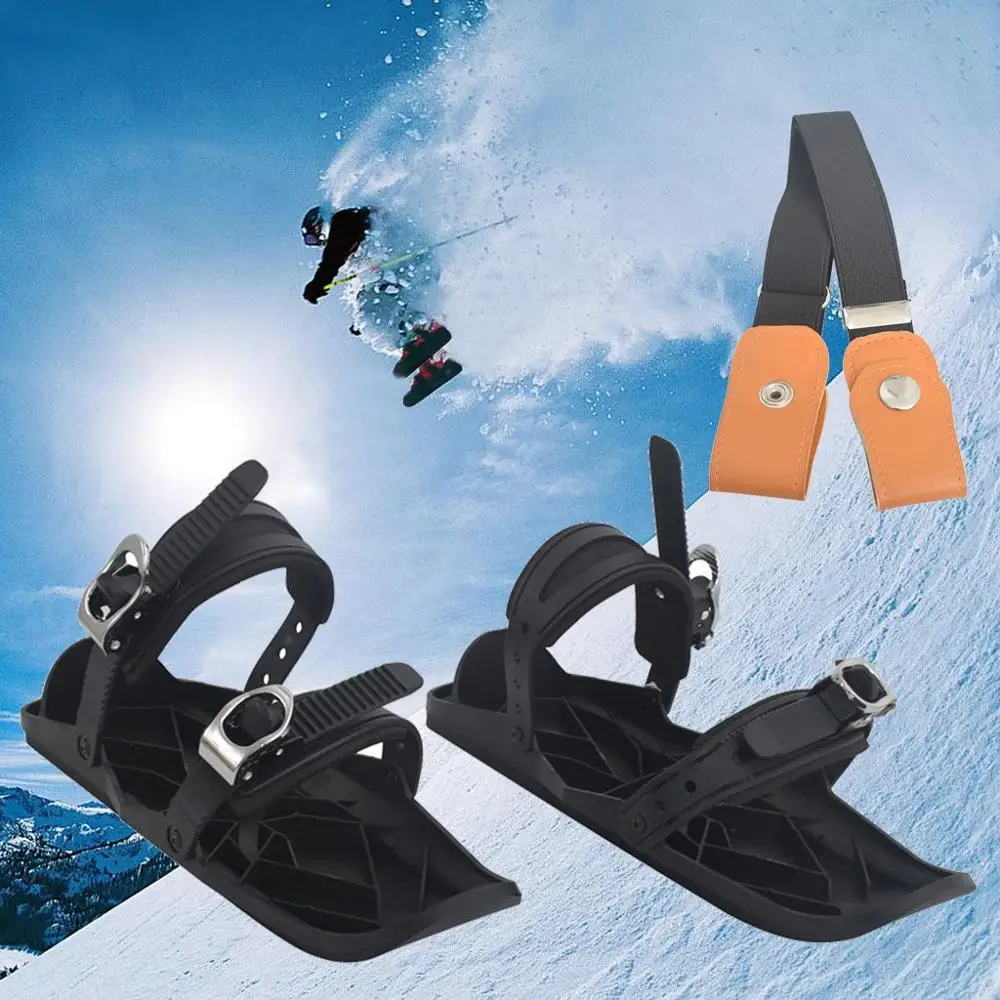 Уличные Мини сани для катания на лыжах мини сноуборд лыжные ботинки Лыжная обувь