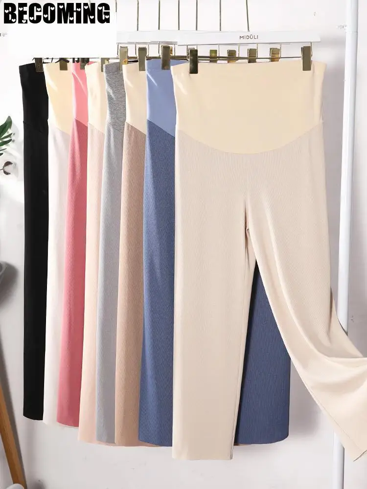 Материнство летние брюки одежда женские для беременных мягкие хлопчатобумажная