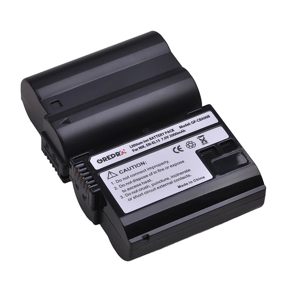 Аккумуляторная батарея 2000 мА · ч EN-EL15 EN EL15 EL15a + двойное зарядное светодиодный