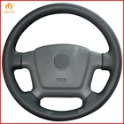 MEWANT для Kia Cerato 2005-2012 старый Kia Ceed черное микроволокно искусственная кожа Чехол рулевого колеса автомобиля аксессуары