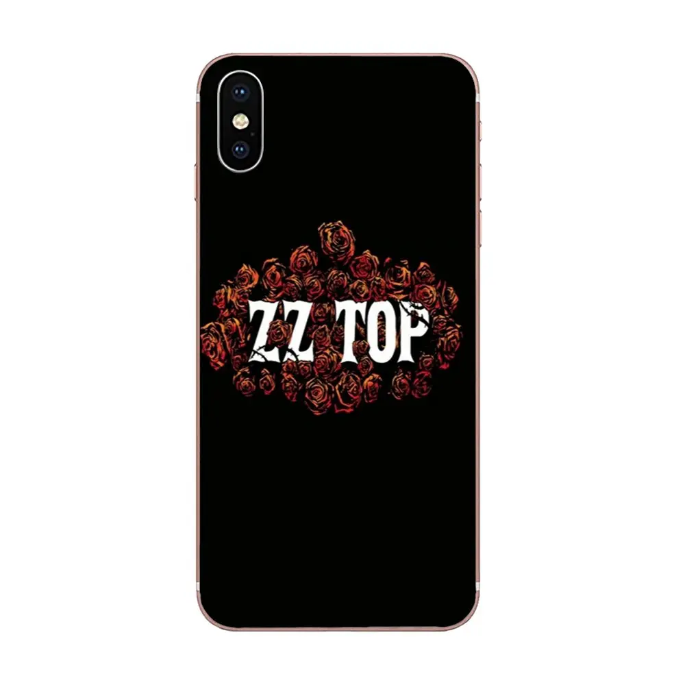 Для Apple IPhone X XS Max XR 4 4s 5 5C 5S SE 6 6S 7 8 Plus Мягкий ТПУ чехол для телефона Coque Zz Top грубая