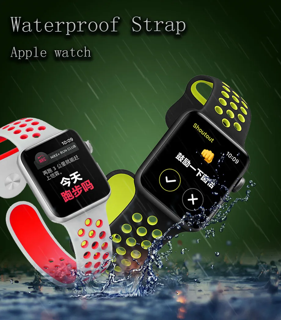 Силиконовый ремешок для apple watch 42 мм, 38 мм, версия, сменный ремешок для наручных часов iwatch, версия 4/3/2 apple watch band 44 мм 40 мм Браслет спортивный ремешок для часов