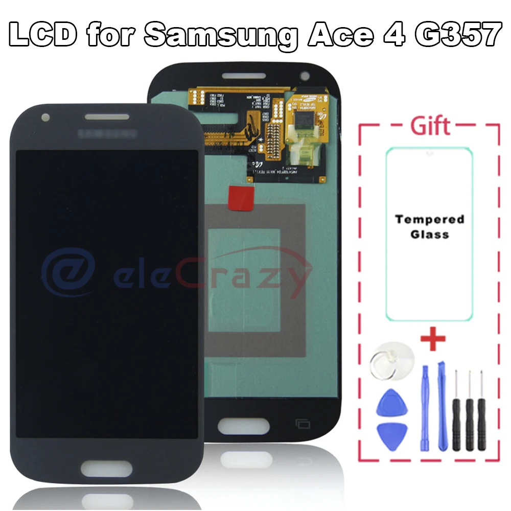 

Original for Samsung Galaxy Ace 4 G357 LCD Display G357F G357FZ Touch Screen Digitizer Assembly Replacement 100% tested