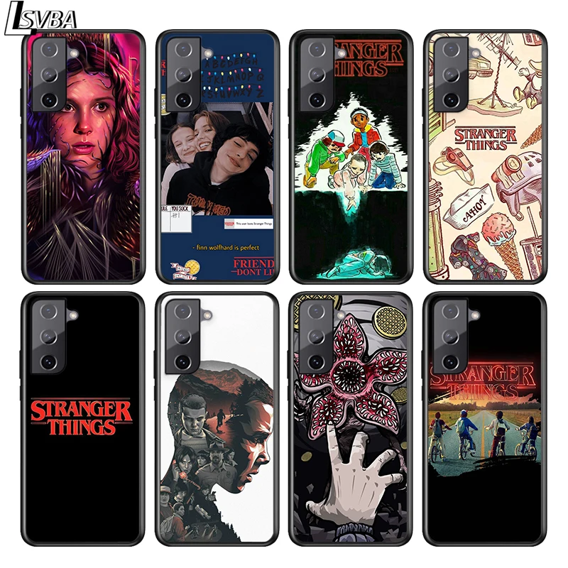 

Stranger Things For Samsung S21 S20 FE S10e S10 S9 S8 S7 S6 Ultra Plus Lite Edge Silicone Black Soft Phone Case