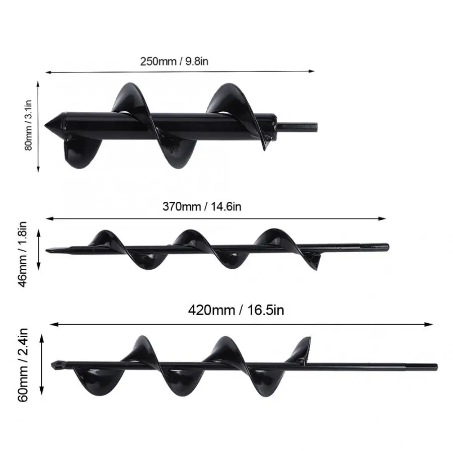 Садовый Бур из марганцевой стали садовый буровой шнек для растений|Земляной бур|