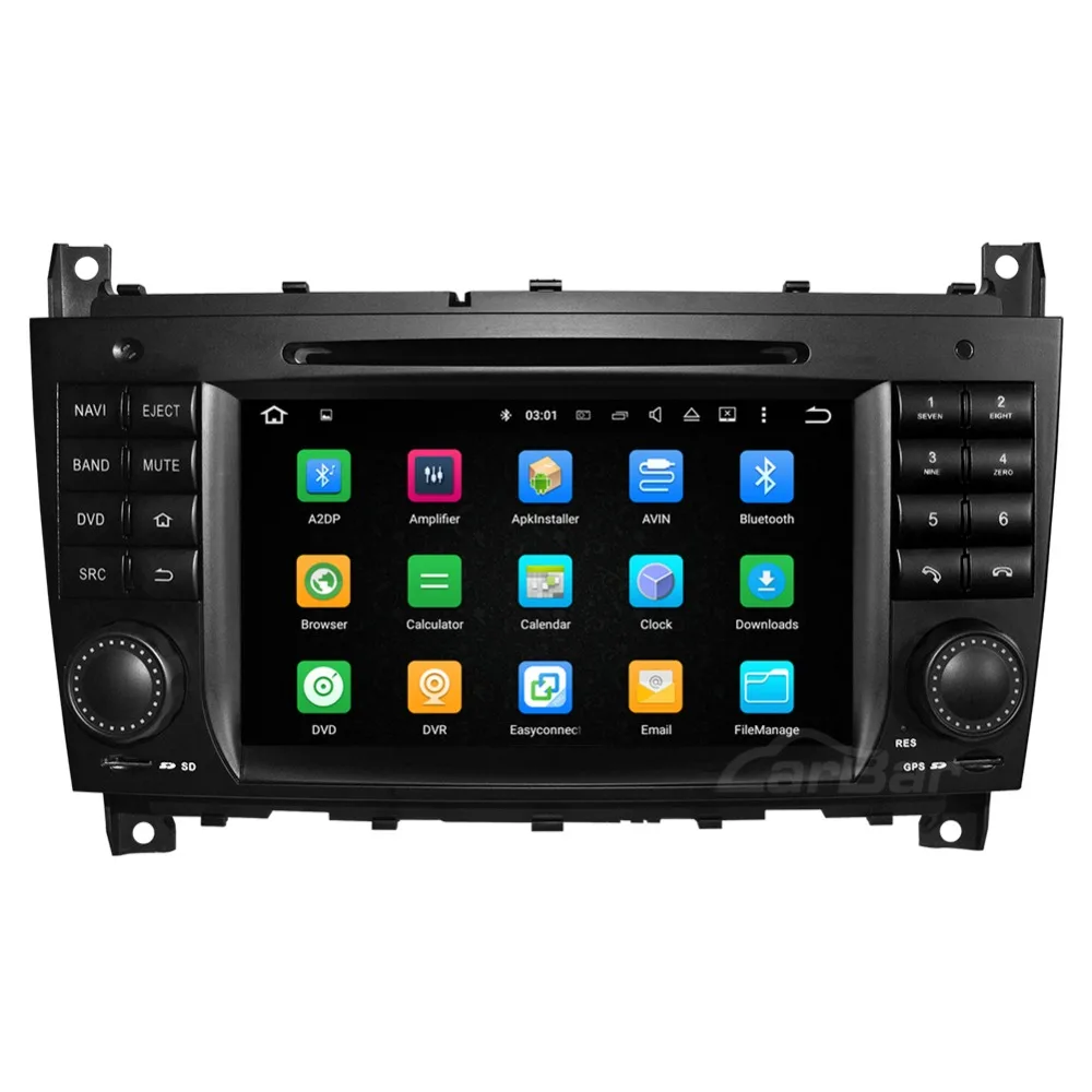 Автомобильный DVD GPS навигатор 7 "Android радио аудио стерео плеер для Mercedes Benz C Class W203