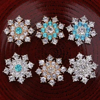 50pcs vintage handmade flower rhinestone buttons bling flatback crystal pearl decorative buttons flower center craft supplies