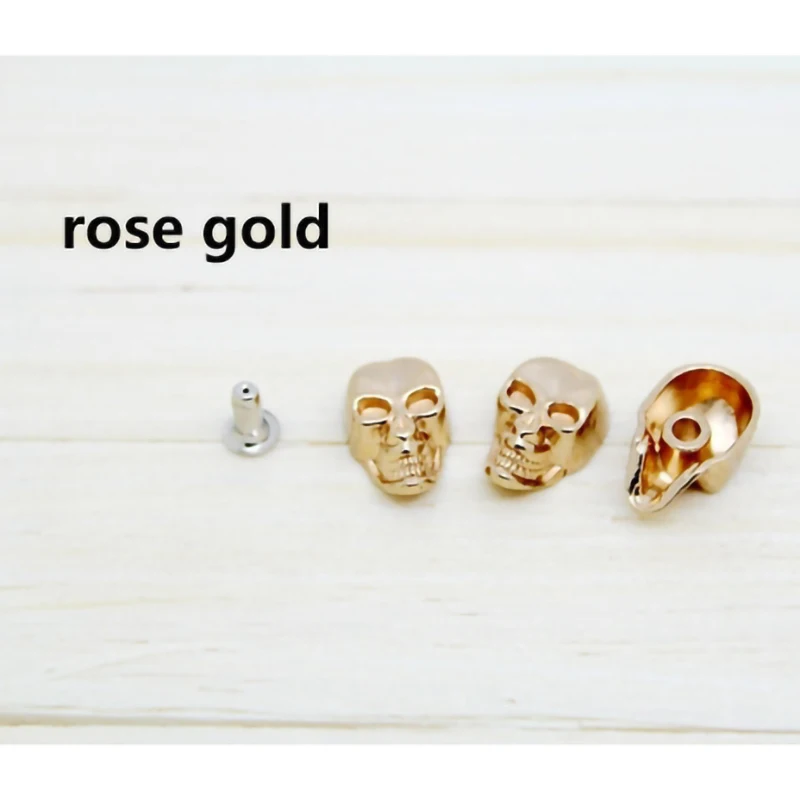 4 вида цветов для выбора черепа панк одежды заклепки Шпильки кепки обуви сумки