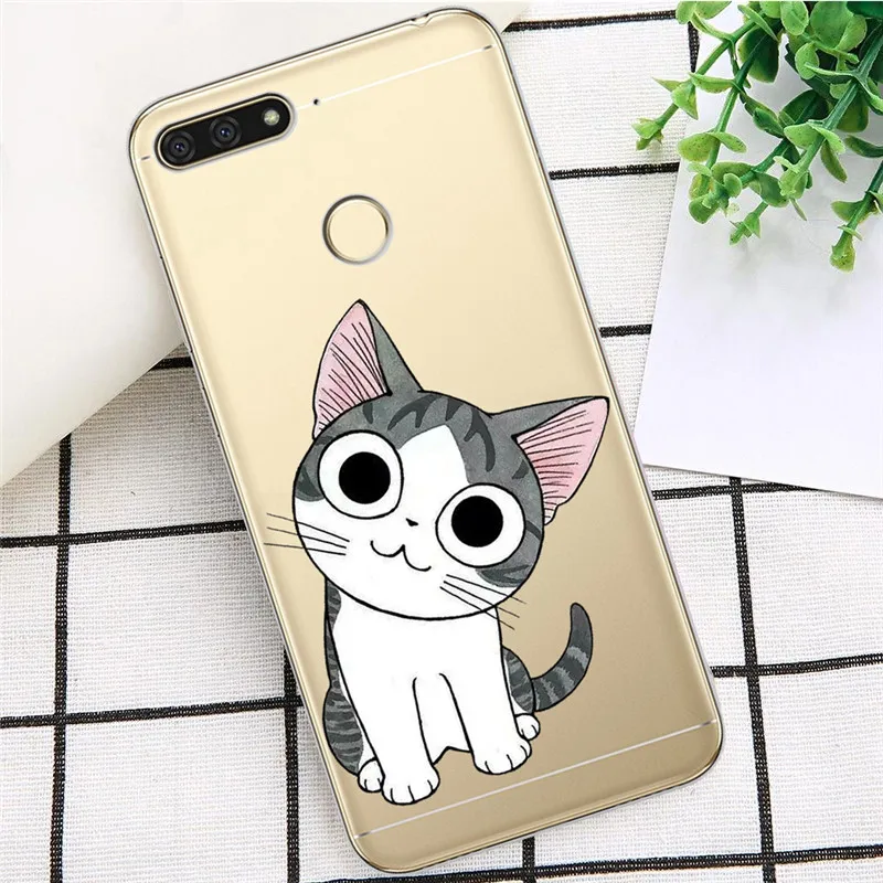 2190 Кошка собака с принтом в виде персонажей из мультфильма для huawei Honor 10 9 8 8X 8C 7A 7C 7X7 6X 6A 20 Pro V20 20i Lite чехол для телефона чехол Funda Coque Etui capinha - Цвет: 2190