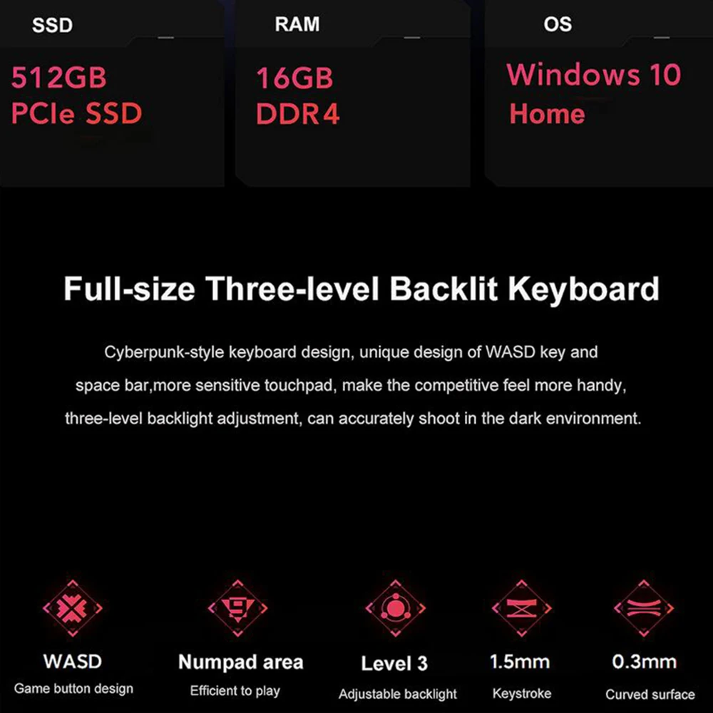 Новые Игровые ноутбуки Xiaomi Redmi G Intel Core i5-11260H NVIDIA GeForce RTX3050 16 1 дюйма ГБ 512 Wi-Fi 6 дюймов