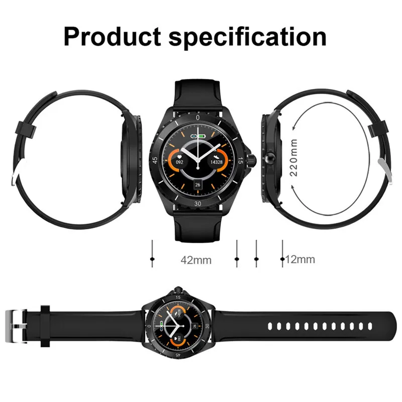 

Smart Watch 2020 G18 Full Touch Screen Bluetooth Smartwatch Blood Pressure Heart Rate Monitor Wristband For IOS Android PK P8