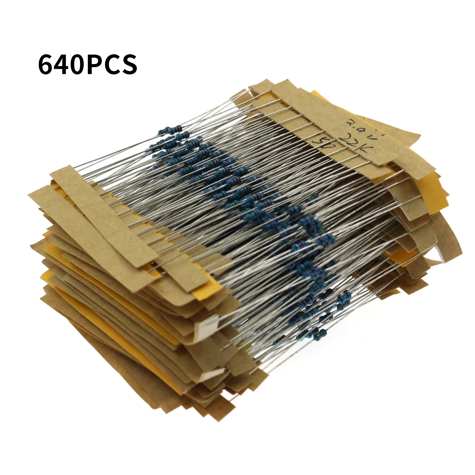 

KKMOON 640 шт. 1/6 Вт 1% комплект углеродных пленочных резисторов 1 Ом-10 м ом 64 значения Металлические Резисторы с индивидуальной маркировкой
