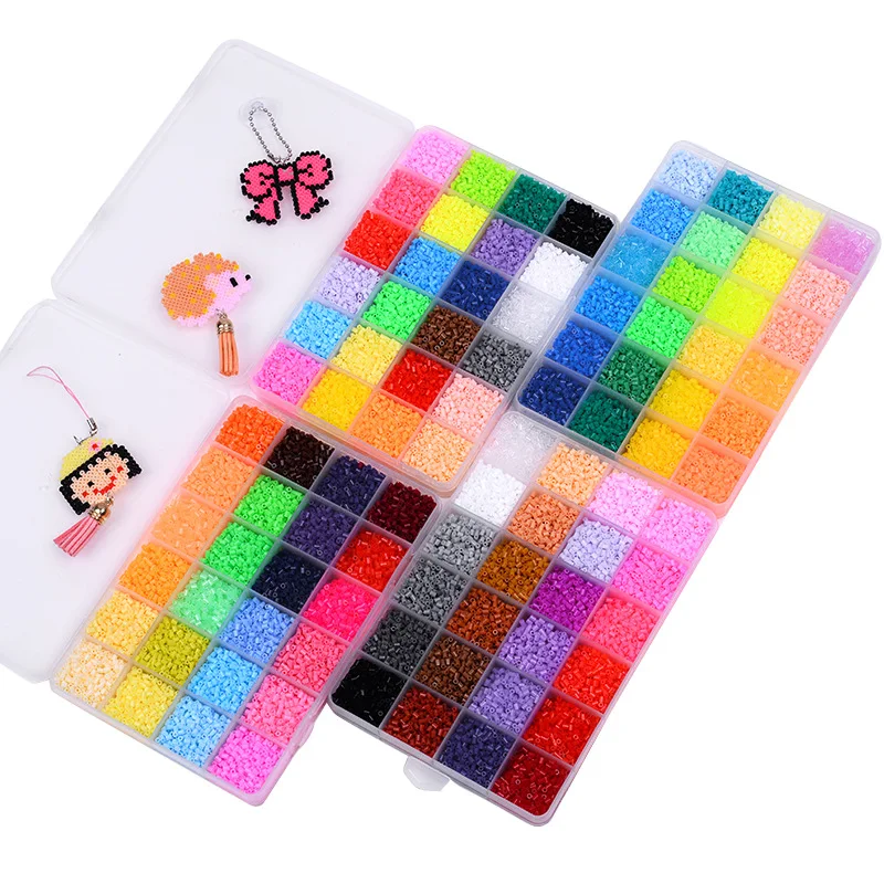 24/72 цветов в коробке набор шариков hama toy 2 6/5 мм perler Обучающие Детские 3D головоломки