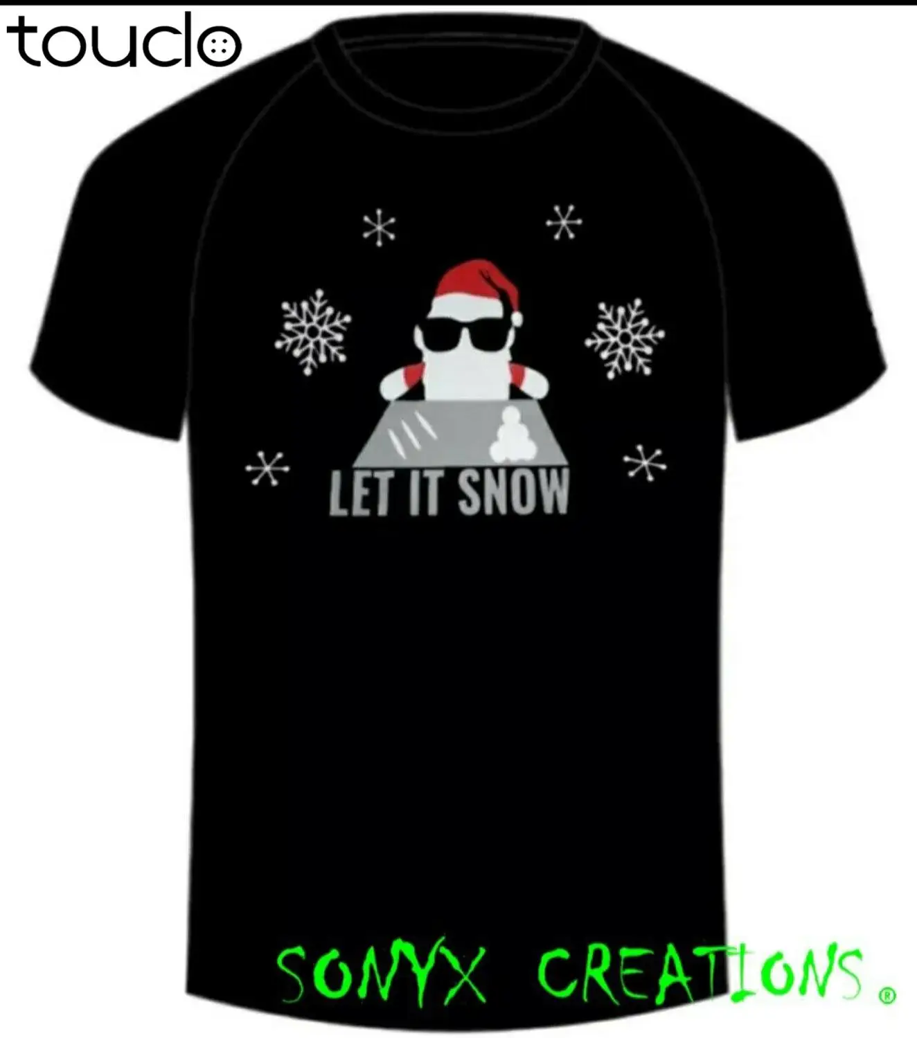 

New Let It Snow Funny Christmas Santa Humorous Mens Womens Tshirt T-Shirt Unisex S-5Xl