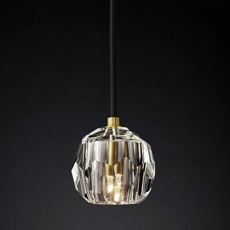 Современный светодиодный хрустальный шар подвесной светильник s роскошная