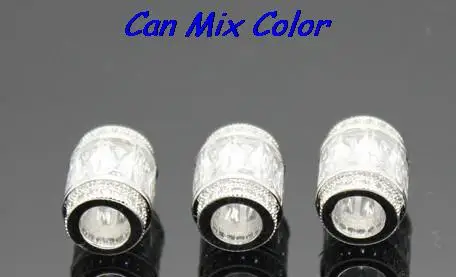 11 мм * 9 мм фурнитура Диамант Циркон микро проложить прокладки бутик микропроложить Круглые Бусины инкрустация латунь большое отверстие кристалл