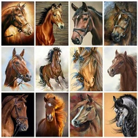 diamond painting horse rhinestone pictures full set embroidery animals cross stitch mosaic full layout decoration home