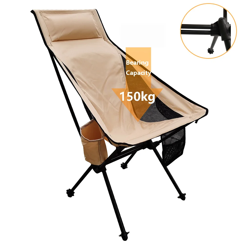 저렴한 2021 새로운 야외 접는 캠핑 의자 피크닉 하이킹 여행 레저 배낭 Foldable 비치 문 의자 낚시 휴대용 의자