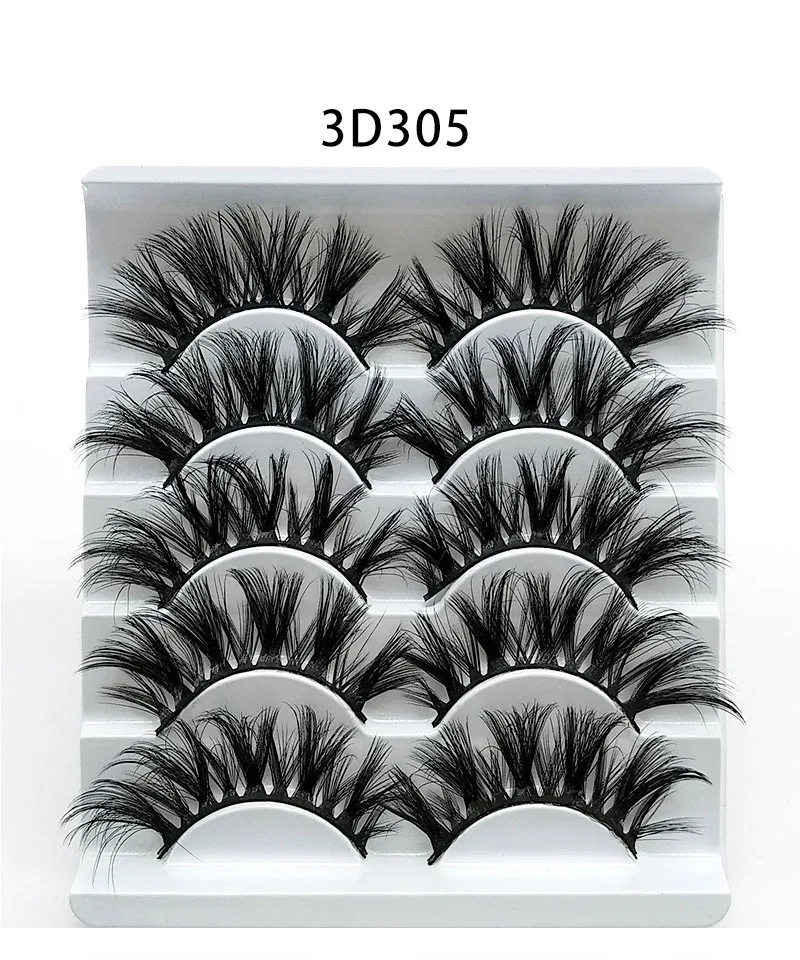 

Wholesale 20mm Faux 3D Mink Lashes Natural Thick Long False Eyelashes Dramatic Volume Fake Lashes Makeup Extension Eyelashes