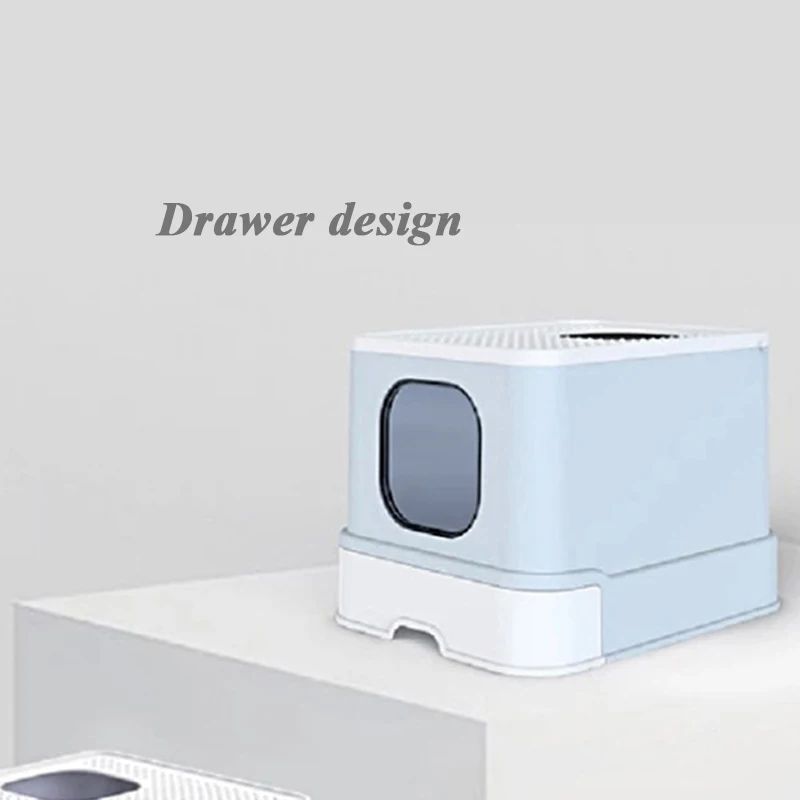 

Pets Bingo Cat Litter Box Drawer Type Large Space Cat Toilet Top Entry Fully Enclosed Extra Deodorant Splash-proof Cat Supplies