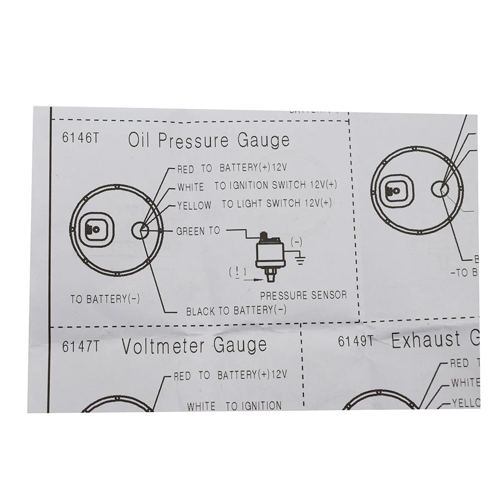 Новый универсальный 52 мм 2 &quotДатчик давления масла механические циферблаты