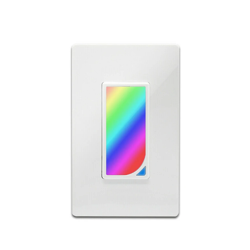 

Smart Wall Switch With 2W LED Colored Lights Scene Lamp Fit For Tuya WiFi Home Bedroom Light Switch Wireless Control For Google
