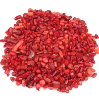 50g natural gem red coral stone beads chips beads no hole tiny gravel beads chakra healing reiki diy materials stone crafts