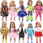 Одежда для кукол новорожденных 43 см, одежда для американских кукол 18 дюймов, лучшие подарки для девочек нашего поколения, детские игрушки на Рождество
