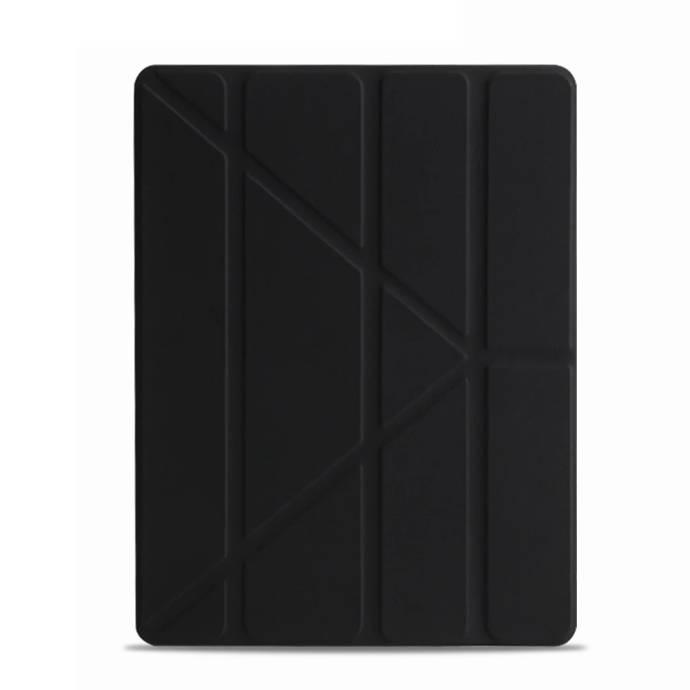 Черный Умный чехол для ipad 10,2 чехол кожа PC жесткий чехол для ipad 10,2 чехол ультра тонкий чехол для ipad 7 поколения Чехол - Цвет: Черный